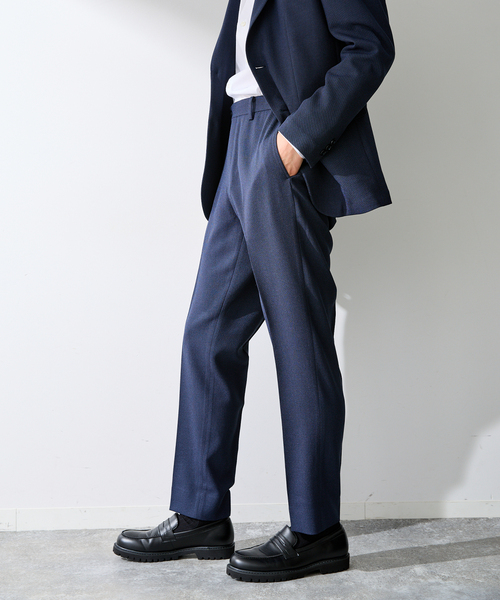 B.C STOCK（ベーセーストック）の「PE BIRDSEYE SLACKS（スラックス・メンズ・チャコールグレー/ブルー系その他/ネイビー・X-LARGE/LARGE/MEDIUM/SMALL）」の18枚目の写真