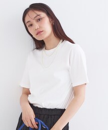 OPAQUE.CLIP | オーガニックコットン混ベーシックTシャツ【洗濯機OK】《SS～LL》(Tシャツ/カットソー)