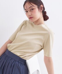 OPAQUE.CLIP（オペークドットクリップ）の「オーガニックコットン混ベーシックTシャツ【洗濯機OK】《SS～LL》（Tシャツ/カットソー）」