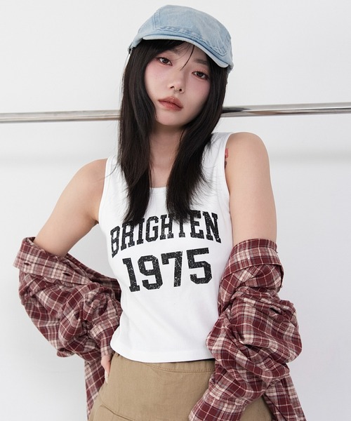 WEGO(ウィゴー)の「WEGO/【26春夏新作】グラフィックカップインタンク(タンクトップ・レディース・その他1/その他2/その他3/その他4・FREE)」の1枚目の写真