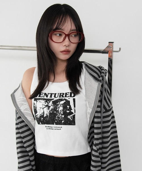 WEGO(ウィゴー)の「WEGO/【26春夏新作】グラフィックカップインタンク(タンクトップ・レディース・その他1/その他2/その他3/その他4・FREE)」の2枚目の写真