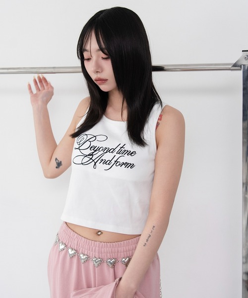 WEGO(ウィゴー)の「WEGO/【26春夏新作】グラフィックカップインタンク(タンクトップ・レディース・その他1/その他2/その他3/その他4・FREE)」の3枚目の写真
