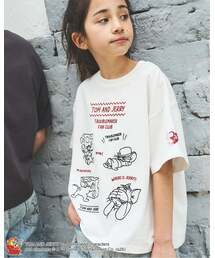 pom ponette junior（ポンポネットジュニア）の「【130cmあり】【TOM AND JERRY】Big Tシャツ（Tシャツ/カットソー）」