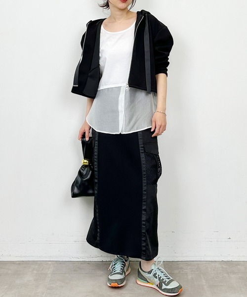 PICCIN(ピッチン)の「レイヤードタンクトップ(タンクトップ・レディース・オフホワイト/ブラック・M)」の18枚目の写真