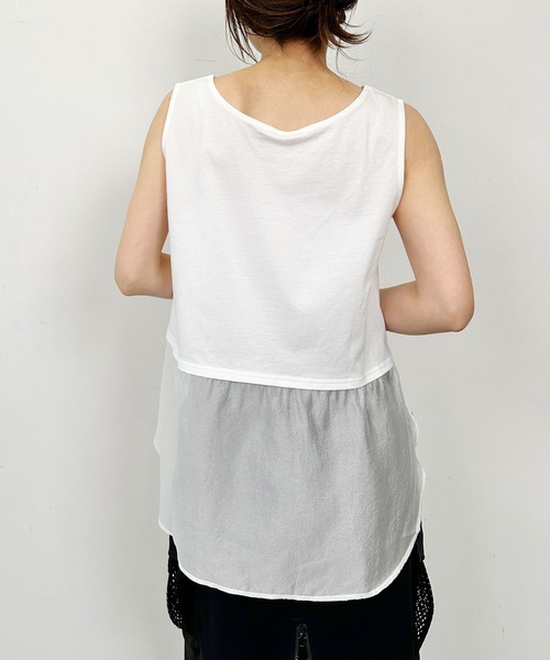 PICCIN(ピッチン)の「レイヤードタンクトップ(タンクトップ・レディース・オフホワイト/ブラック・M)」の20枚目の写真