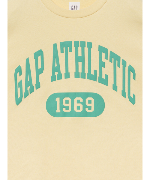 GAP(ギャップ)の「リラックスフィット フレンチテリー グラフィックTシャツ(スウェット・メンズ・グリーン/ネイビー/イエロー/ブルー/オフホワイト/ブラック・L/M/S/XS/XL)」の7枚目の写真