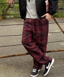 メンズのその他パンツ（レッド/赤色系・チェック柄）ファッション通販