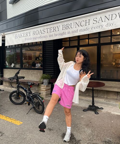 GOLDEN SNSHINE（ゴールデン サンシャイン）の「Recycle active color shorts_Pink（その他パンツ・メンズ・その他・MEDIUM/LARGE）」の4枚目の写真