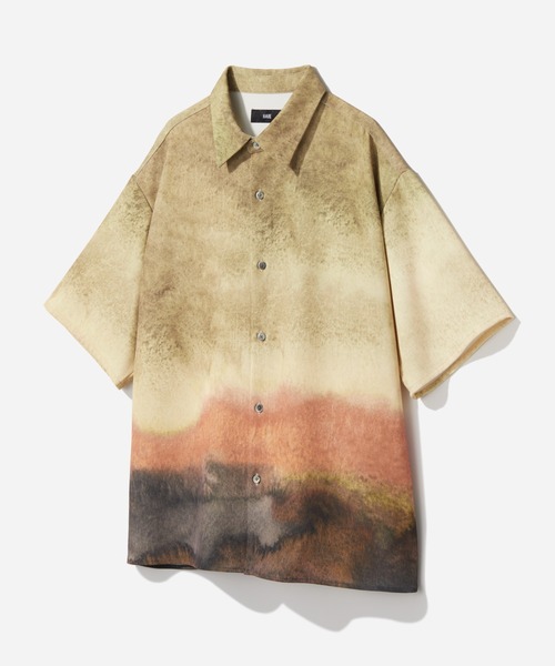 HARE（ハレ）の「HARE ART EDITシャツ(HARE)（シャツ/ブラウス・メンズ・ブルー/ブラック/ベージュ・MEDIUM/SMALL）」の3枚目の写真