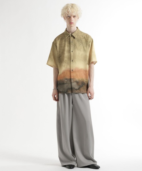 HARE（ハレ）の「HARE ART EDITシャツ(HARE)（シャツ/ブラウス・メンズ・ブルー/ブラック/ベージュ・MEDIUM/SMALL）」の5枚目の写真