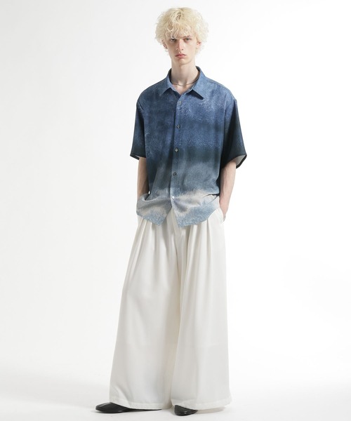 HARE（ハレ）の「HARE ART EDITシャツ(HARE)（シャツ/ブラウス・メンズ・ブルー/ブラック/ベージュ・MEDIUM/SMALL）」の9枚目の写真