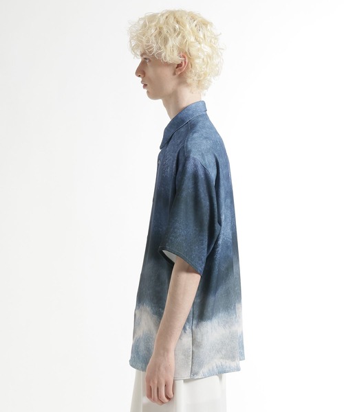HARE（ハレ）の「HARE ART EDITシャツ(HARE)（シャツ/ブラウス・メンズ・ブルー/ブラック/ベージュ・MEDIUM/SMALL）」の15枚目の写真