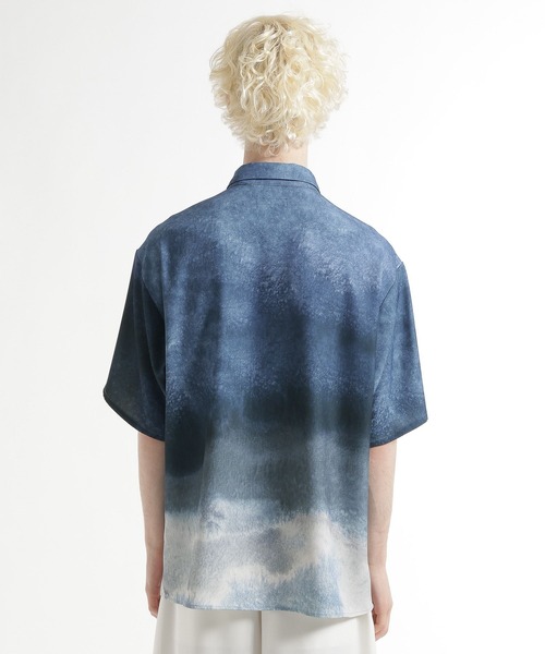HARE（ハレ）の「HARE ART EDITシャツ(HARE)（シャツ/ブラウス・メンズ・ブルー/ブラック/ベージュ・MEDIUM/SMALL）」の16枚目の写真