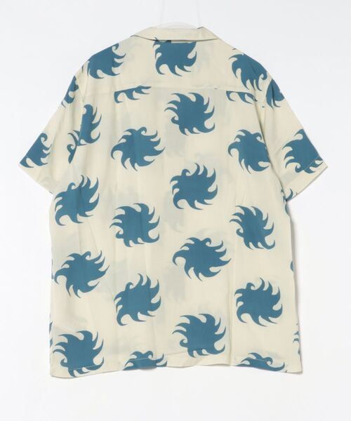 OAS(オーエーエス)の「SS SHIRT/OAS / 抽象柄オープンカラー半袖シャツ クリーム×ブルー 総柄 リゾートシャツ 開襟 夏(シャツ/ブラウス・メンズ・アイボリー・X-LARGE)」の2枚目の写真