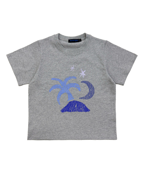 SSERPE(セルぺ)の「トロピカル半袖Tシャツメランジグレー(Tシャツ/カットソー・レディース・その他・1/2)」の1枚目の写真