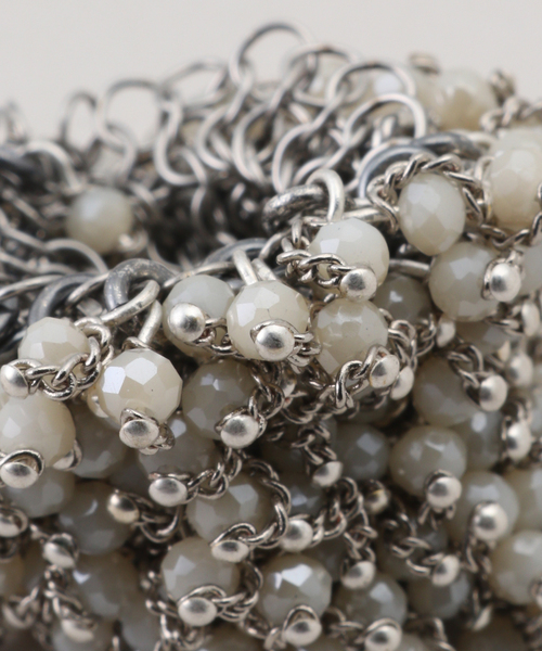 VERMEIL par iena(ヴェルメイユパーイエナ)の「JEAN FRANCOIS MIMILLA ジャンフランソワミミラ Glass Beads & Stee リング BAG101(リング・レディース・シルバー・FREE)」の3枚目の写真