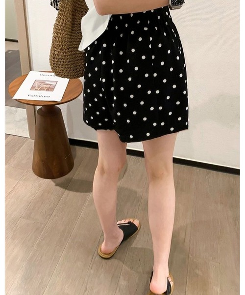 inst.ALL（インストール）の「ドット柄ショートパンツ（その他パンツ・レディース・ブラック・M/LL）」の4枚目の写真