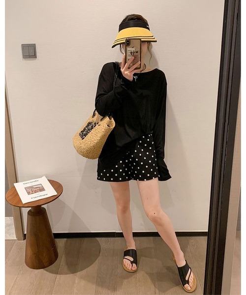 inst.ALL（インストール）の「ドット柄ショートパンツ（その他パンツ・レディース・ブラック・M/LL）」の6枚目の写真