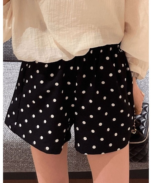 inst.ALL（インストール）の「ドット柄ショートパンツ（その他パンツ・レディース・ブラック・M/LL）」の8枚目の写真