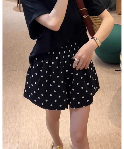 inst.ALL（インストール）の「ドット柄ショートパンツ（その他パンツ・レディース・ブラック・M/LL）」の9枚目の写真