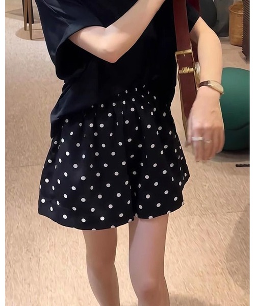 inst.ALL（インストール）の「ドット柄ショートパンツ（その他パンツ・レディース・ブラック・M/LL）」の10枚目の写真