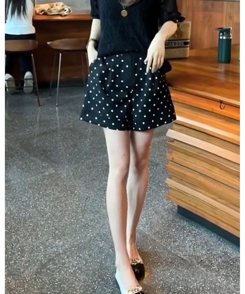 inst.ALL（インストール）の「ドット柄ショートパンツ（その他パンツ・レディース・ブラック・M/LL）」の14枚目の写真