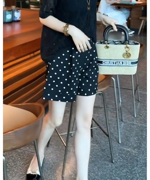 inst.ALL（インストール）の「ドット柄ショートパンツ（その他パンツ・レディース・ブラック・M/LL）」の16枚目の写真
