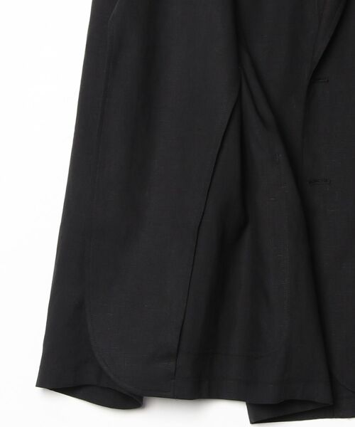 ATON(エイトン)の「【ATON】 SILK LINEN MIXING TAILORED JACKET(テーラードジャケット・メンズ・ブラック・4/6)」の8枚目の写真