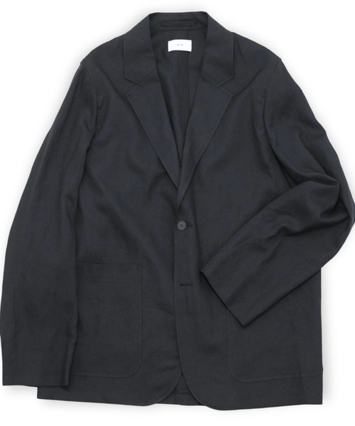 ATON(エイトン)の「【ATON】 SILK LINEN MIXING TAILORED JACKET(テーラードジャケット・メンズ・ブラック・4/6)」の1枚目の写真