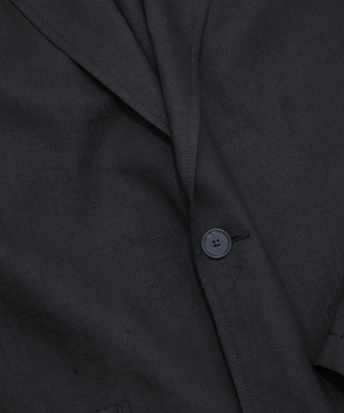 ATON(エイトン)の「【ATON】 SILK LINEN MIXING TAILORED JACKET(テーラードジャケット・メンズ・ブラック・4/6)」の4枚目の写真