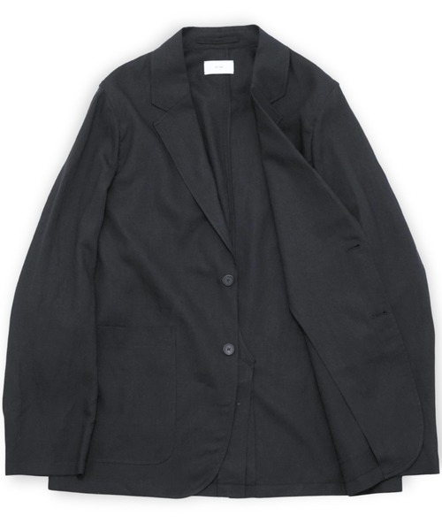 ATON(エイトン)の「【ATON】 SILK LINEN MIXING TAILORED JACKET(テーラードジャケット・メンズ・ブラック・4/6)」の5枚目の写真