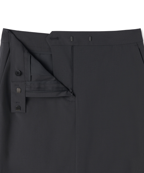 MUSINSA STANDARD WOMAN（ムシンサスタンダードウーマン）の「[クールタンダード] ウィメンズ ストレート マキシスカート [グレー]（スカート・レディース・その他・X-SMALL/SMALL/MEDIUM/LARGE）」の4枚目の写真
