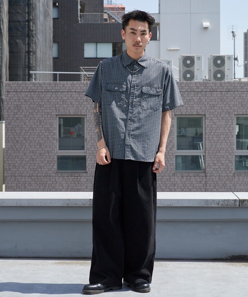 ROOPTOKYO（ループトウキョウ）の「アソート柄ワークシャツ 2026年春夏（シャツ/ブラウス・メンズ・ホワイト系その他/ブラック系その他/ブルー系その他/ブラック系その他2・M/L）」の13枚目の写真