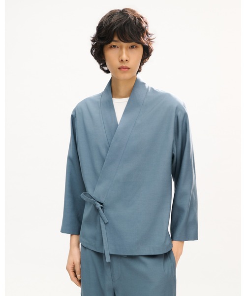 KENZO(ケンゾー)の「KIMONO ジャケット イン ビスコース リサイクル ウール(テーラードジャケット・メンズ・グレー系その他・SMALL/LARGE/MEDIUM)」の1枚目の写真