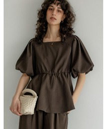 Re:EDIT(���G�f�B)��[2026 SUMMER COLLECTION]���l�����C�N�p�t�X���[�u�X�N�G�A�l�b�N�y�v�����g�b�v�X(T�V���c/�J�b�g�\�[)