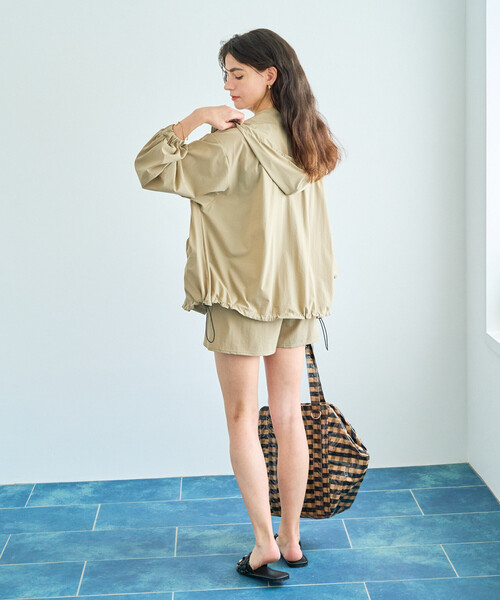 FREAK'S STORE(フリークスストア)の「限定展開 ラッシュガード パーカー セット(パーカー・パンツ)(ラッシュガード・レディース・ベージュ/ブラウン/ナチュラル/チャコールグレー/ブラック/ライトピンク・フリ-)」の15枚目の写真