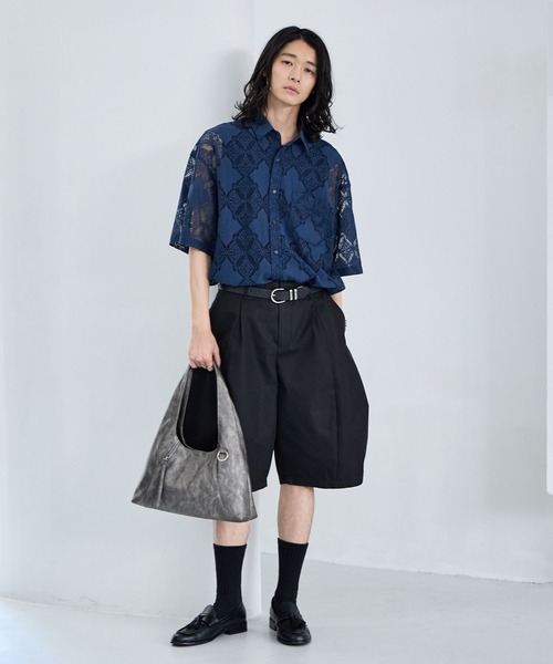 RAGEBLUE(レイジブルー)の「Tassel Zipp Synthetic Leather Mini Tote Bag/タッセルZIPハンドバッグ(トートバッグ・メンズ・シルバー/ブラック・FREE)」の7枚目の写真