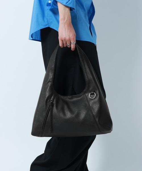 RAGEBLUE(レイジブルー)の「Tassel Zipp Synthetic Leather Mini Tote Bag/タッセルZIPハンドバッグ(トートバッグ・メンズ・シルバー/ブラック・FREE)」の8枚目の写真