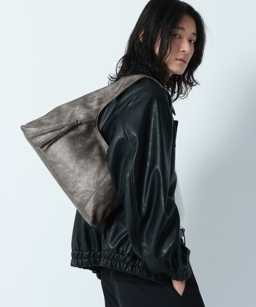 Tassel Zipp Synthetic Leather Mini Tote Bag/タッセルZIP