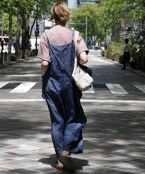 JOURNAL STANDARD LUXE(ジャーナルスタンダード ラックス)の「リネンデニム サロペット(サロペット/オーバーオール・レディース・ネイビー・FREE)」の19枚目の写真