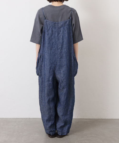 JOURNAL STANDARD LUXE(ジャーナルスタンダード ラックス)の「リネンデニム サロペット(サロペット/オーバーオール・レディース・ネイビー・FREE)」の16枚目の写真