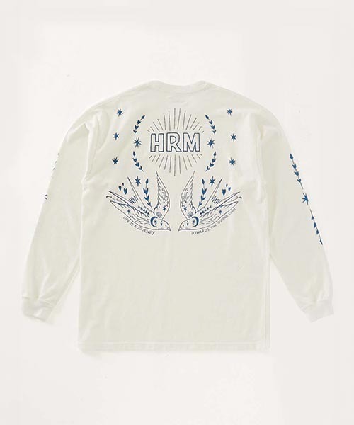 HOLLYWOOD RANCH MARKET(ハリウッドランチマーケット)の「フリーバードHRM ロングスリーブTシャツ(Tシャツ/カットソー・メンズ・ブラック/ホワイト・M/S/L/XL)」の5枚目の写真