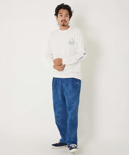HOLLYWOOD RANCH MARKET(ハリウッドランチマーケット)の「フリーバードHRM ロングスリーブTシャツ(Tシャツ/カットソー・メンズ・ブラック/ホワイト・M/S/L/XL)」の4枚目の写真