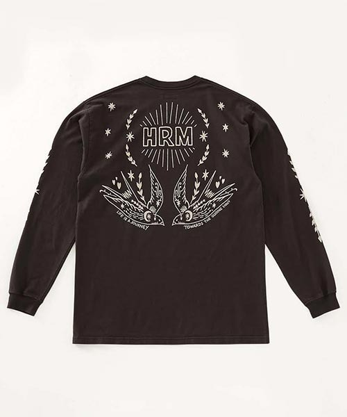 HOLLYWOOD RANCH MARKET(ハリウッドランチマーケット)の「フリーバードHRM ロングスリーブTシャツ(Tシャツ/カットソー・メンズ・ブラック/ホワイト・M/S/L/XL)」の13枚目の写真