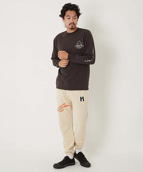 HOLLYWOOD RANCH MARKET(ハリウッドランチマーケット)の「フリーバードHRM ロングスリーブTシャツ(Tシャツ/カットソー・メンズ・ブラック/ホワイト・M/S/L/XL)」の12枚目の写真