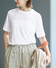 IENA | ATON/エイトン FRESCA SINGLE JERSEY SS EX Tシャツ(Tシャツ/カットソー)