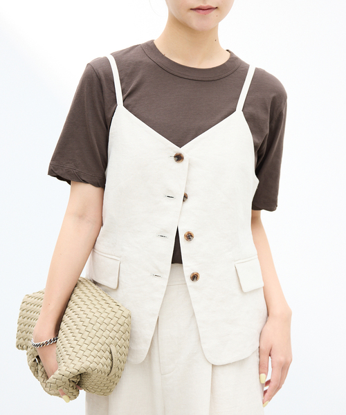IENA(イエナ)の「ATON/エイトン FRESCA SINGLE JERSEY SS EX Tシャツ(Tシャツ/カットソー・レディース・ブラック系その他/ピンク系その他/ホワイト/ブラウン・FREE)」の12枚目の写真