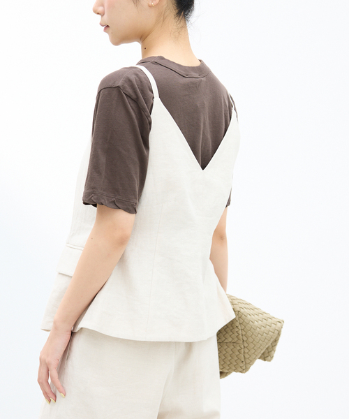 IENA(イエナ)の「ATON/エイトン FRESCA SINGLE JERSEY SS EX Tシャツ(Tシャツ/カットソー・レディース・ブラック系その他/ピンク系その他/ホワイト/ブラウン・FREE)」の13枚目の写真