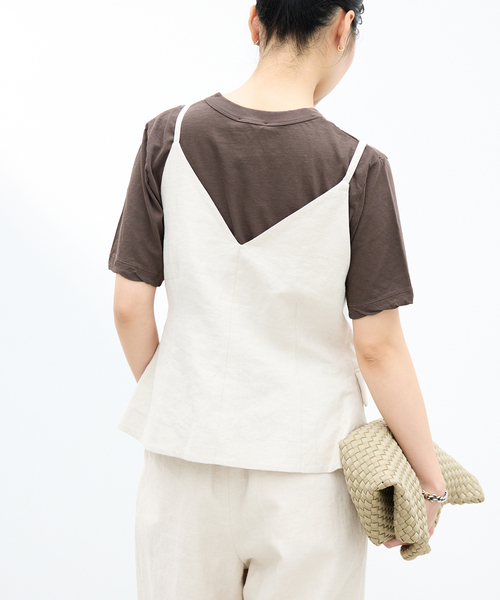 IENA(イエナ)の「ATON/エイトン FRESCA SINGLE JERSEY SS EX Tシャツ(Tシャツ/カットソー・レディース・ブラック系その他/ピンク系その他/ホワイト/ブラウン・FREE)」の14枚目の写真