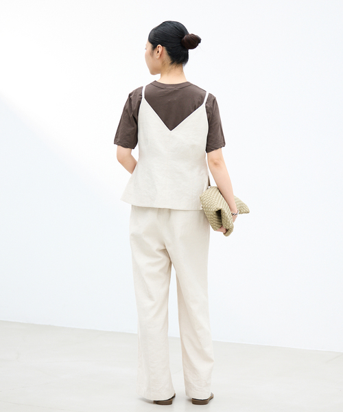 IENA(イエナ)の「ATON/エイトン FRESCA SINGLE JERSEY SS EX Tシャツ(Tシャツ/カットソー・レディース・ブラック系その他/ピンク系その他/ホワイト/ブラウン・FREE)」の18枚目の写真